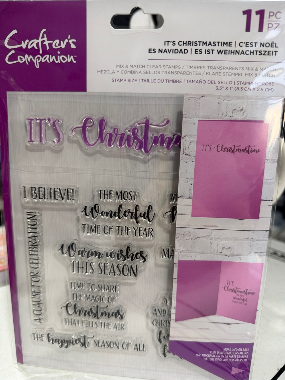 Crafters Companion ‘It’s Christmastime’ stamp set